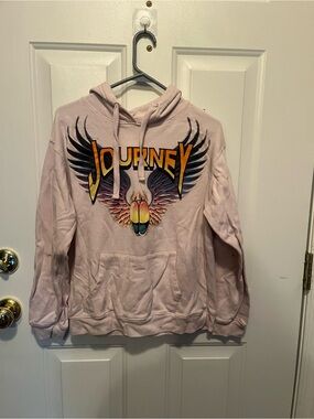Journey Graphic Pullover Hoodie - Pale Pink